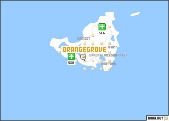 map of Orange Grove