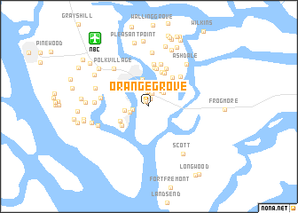 map of Orange Grove