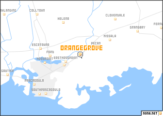 map of Orange Grove