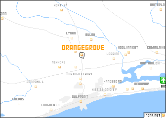 map of Orange Grove