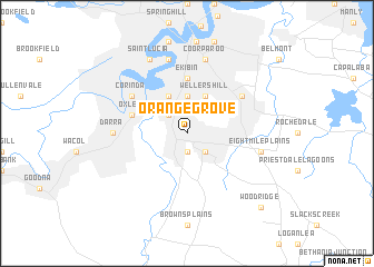 map of Orange Grove