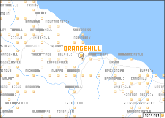 map of Orange Hill