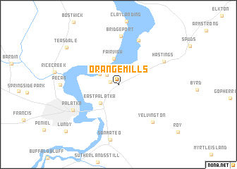 map of Orange Mills