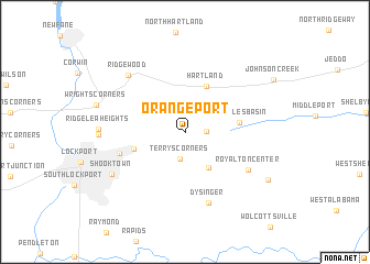 map of Orangeport