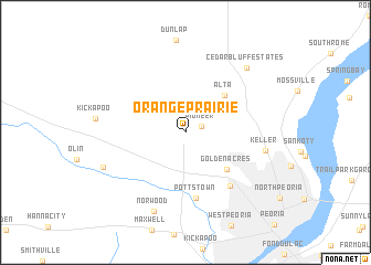 map of Orange Prairie