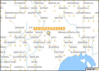 map of Orange River Pen