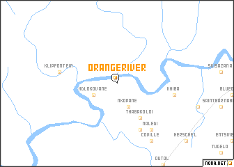 map of Orange River