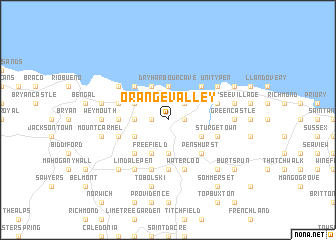 map of Orange Valley