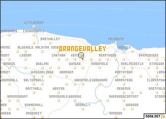 map of Orange Valley