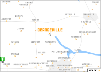 map of Orangeville