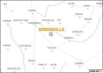 map of Orangeville