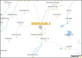 map of Orange Walk