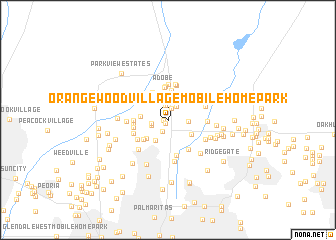 map of Orangewood Village Mobilehome Park