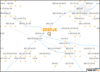 map of Oranje