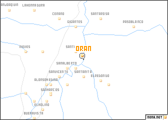 map of Orán