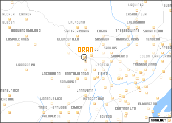 map of Orán