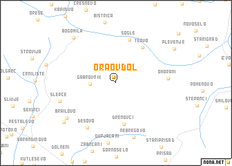 map of Oraov Dol