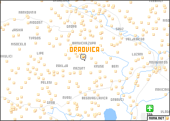 map of Oraovica