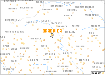 map of Oraovica