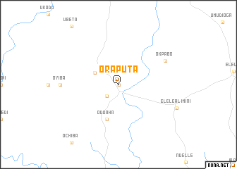 map of Oraputa