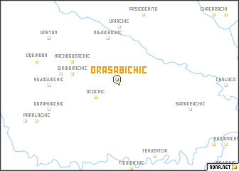 map of Orasabichic