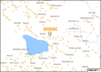 map of Orašac