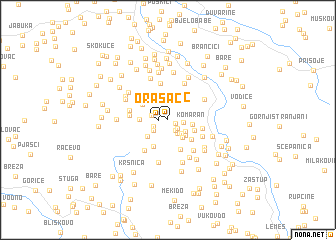 map of Orašac