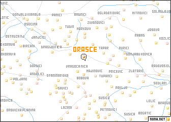 map of Orašće