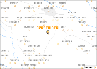 map of Orăşeni-Deal