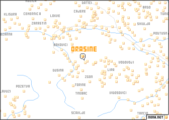 map of Orašine