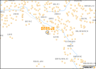 map of Orašje