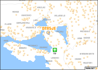 map of Orašje