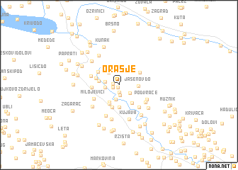 map of Orašje