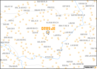 map of Orašje