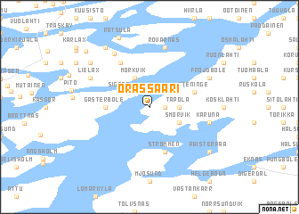 map of Orassaari