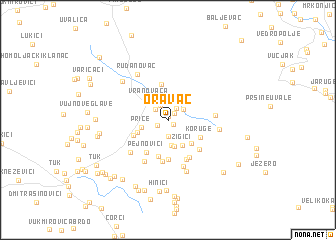 map of Oravac