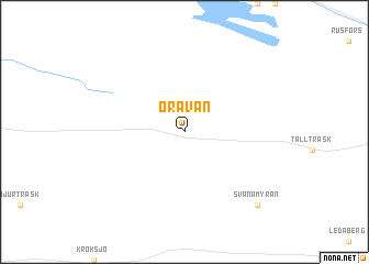 map of Öravan