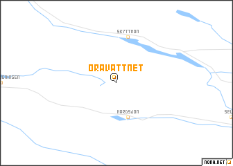 map of Öravattnet