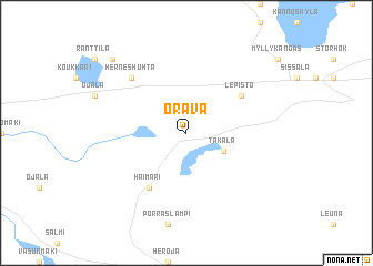 map of Orava