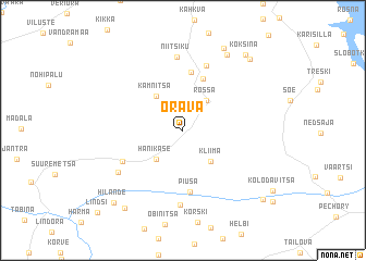 map of Orava