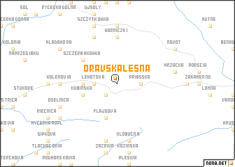 map of Oravská Lesná