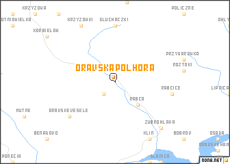map of Oravská Polhora