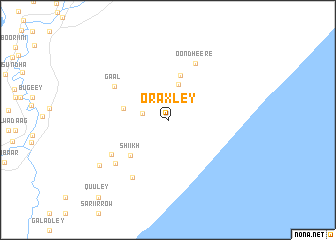 map of Oraxley