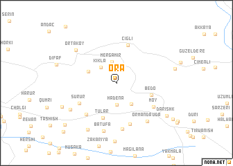 map of Ōra