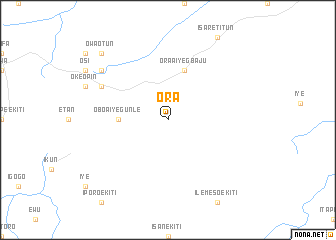 map of Ora
