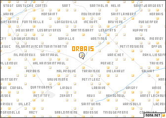 map of Orbais