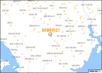 map of Orbanići