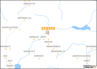 map of Orbara