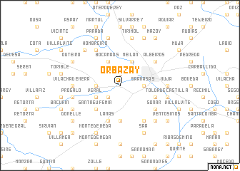 map of Orbazay
