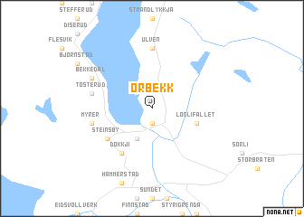 map of Ørbekk